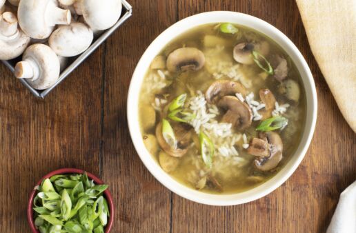 Mushroom and Rice Soup