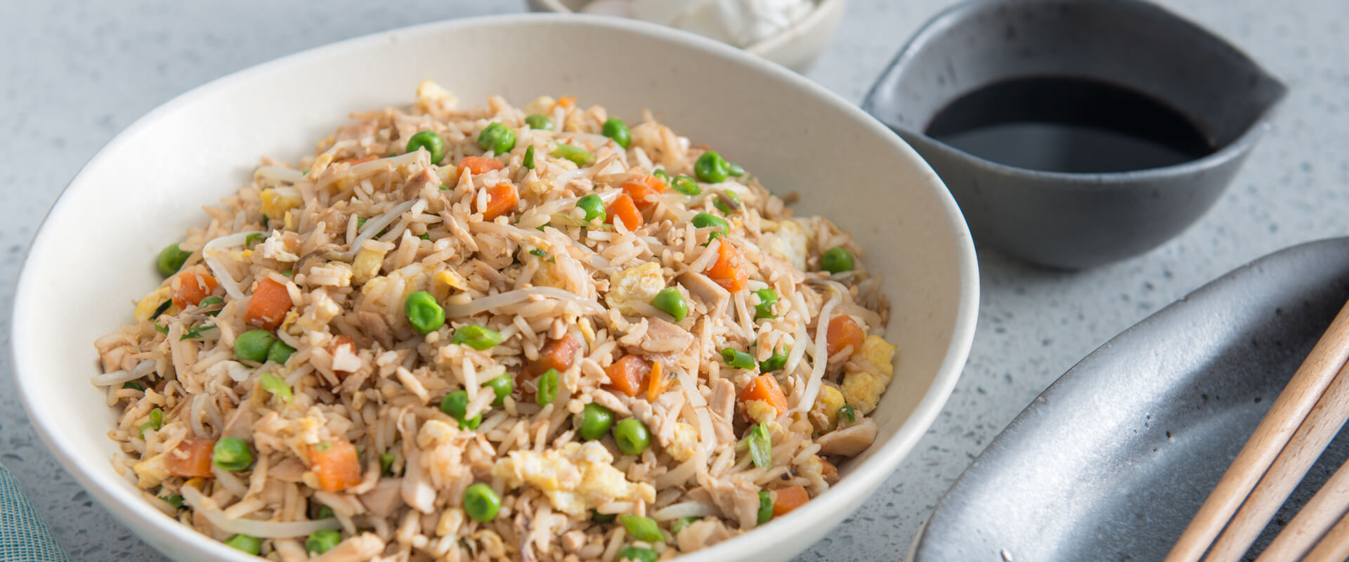 Quick & Easy Chicken Fried Rice with Jasmine Rice