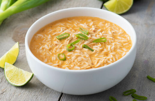 Instant Pot Red Curry Chicken and Rice Soup