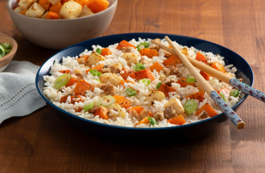 Roasted Vegetable Stir Fry with Jasmine Rice