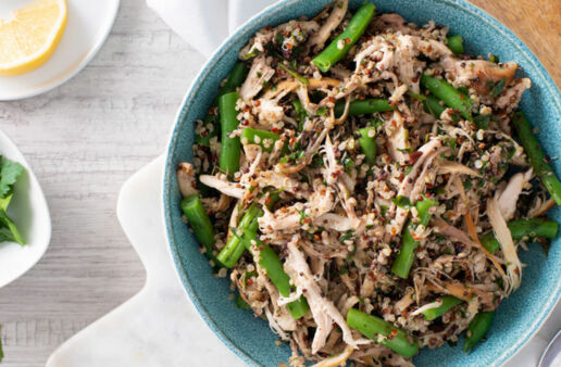 Chicken Quinoa Salad with Olive Gremolata