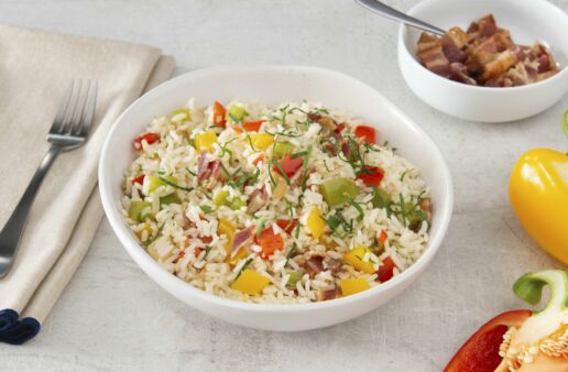 Rice-Pilaf-with-Three-Peppers-and-Bacon