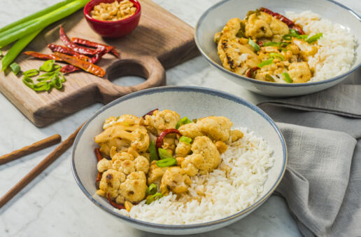 Kung-Pao-Yuzu-Cauliflower-Bowl-with-jasmine-rice