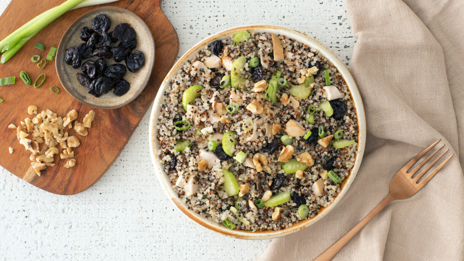 Cherry Chicken Quinoa Bowl Recipe