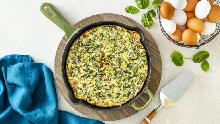 Spinach Quinoa Frittata Recipe