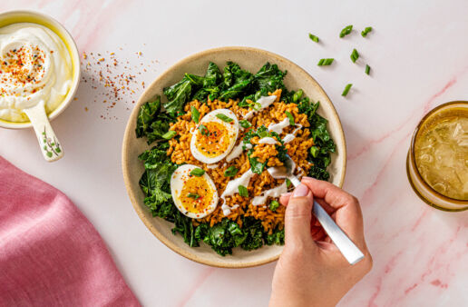 miso kale rice power bowl brown rice recipe