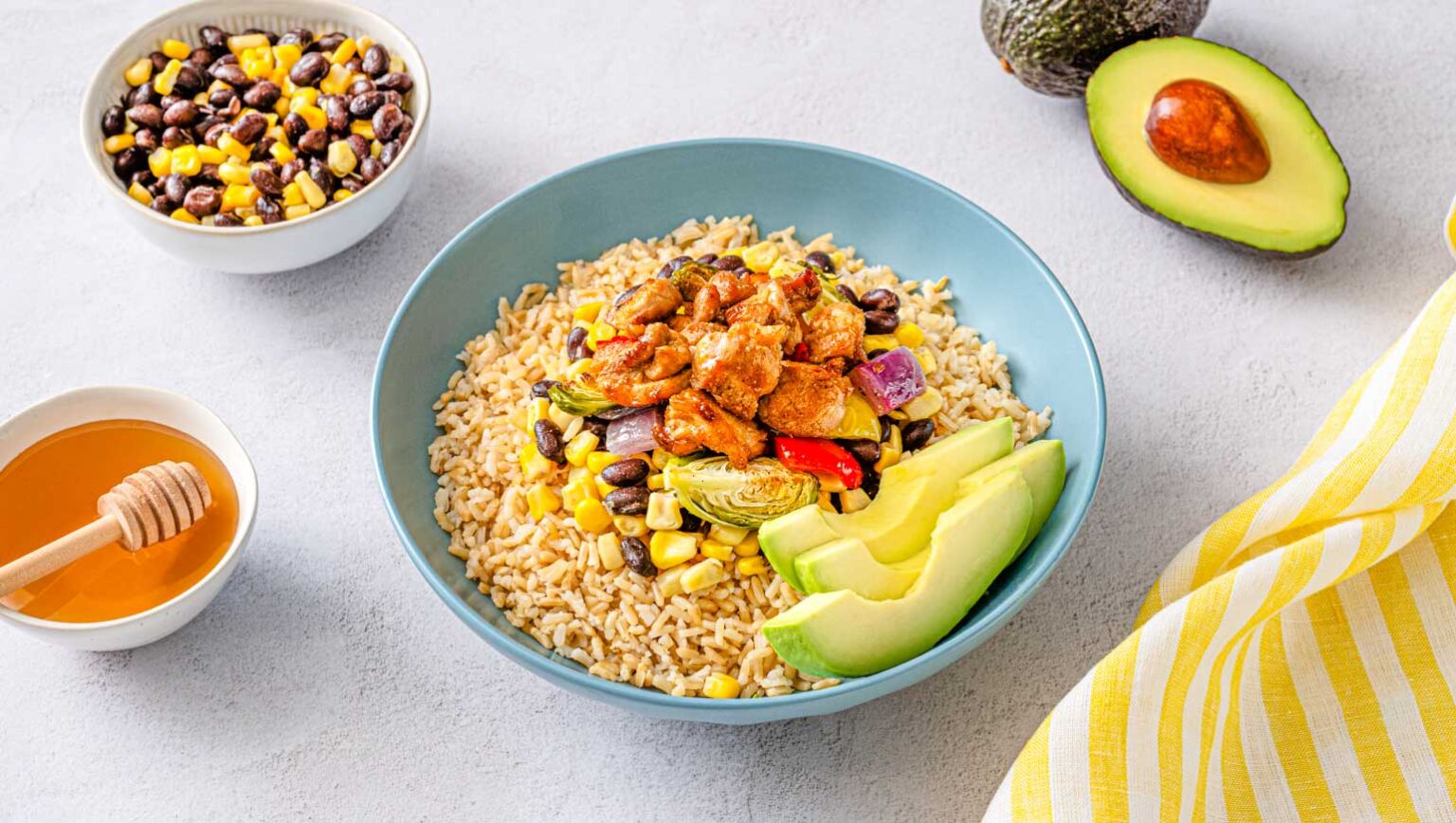 Honey Chipotle Chicken Rice Bowl