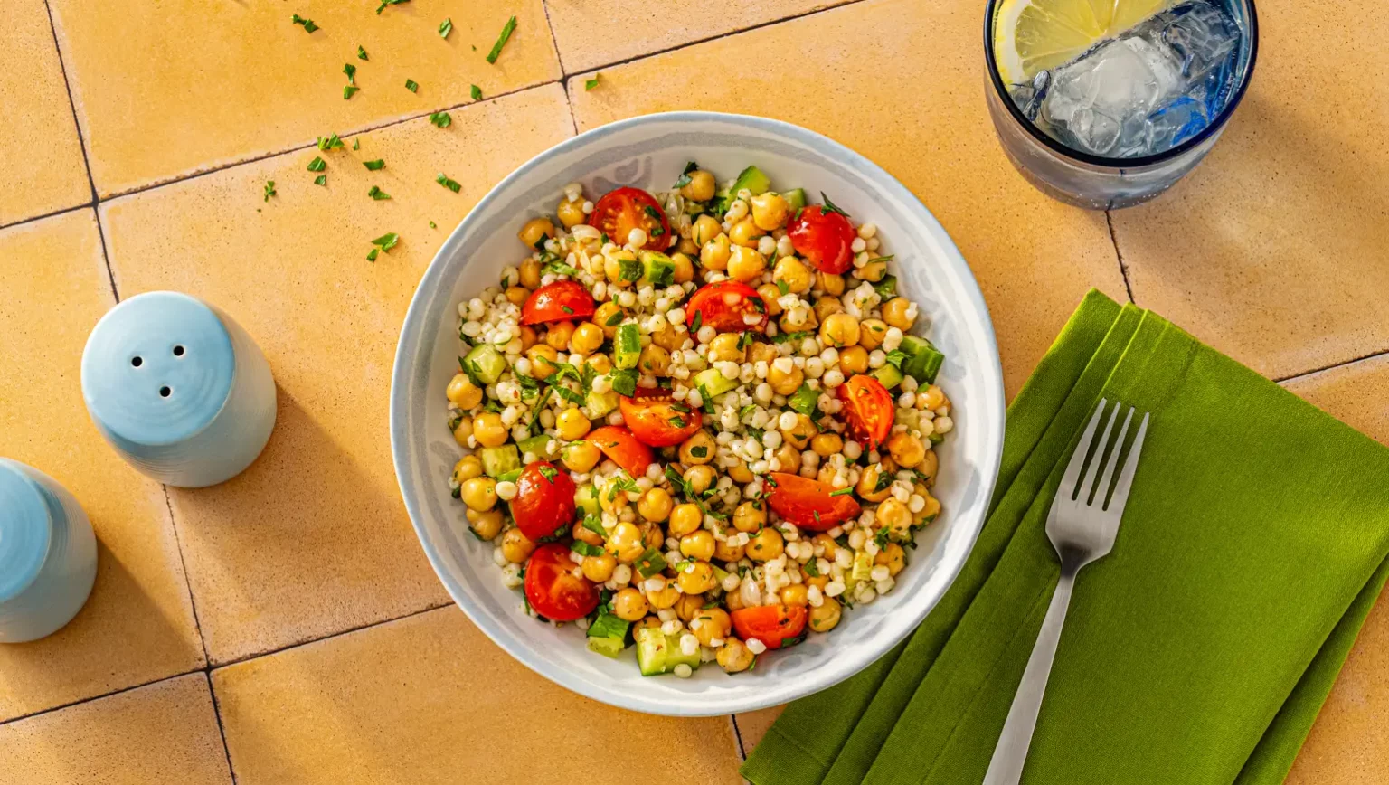 Pearl Couscous and Chickpea Salad
