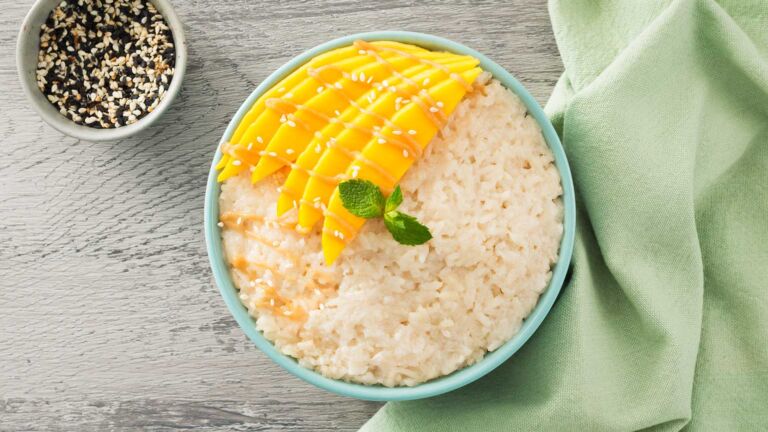 Sticky Rice with Mango and Coconut (Khao Neeo Mamuang)